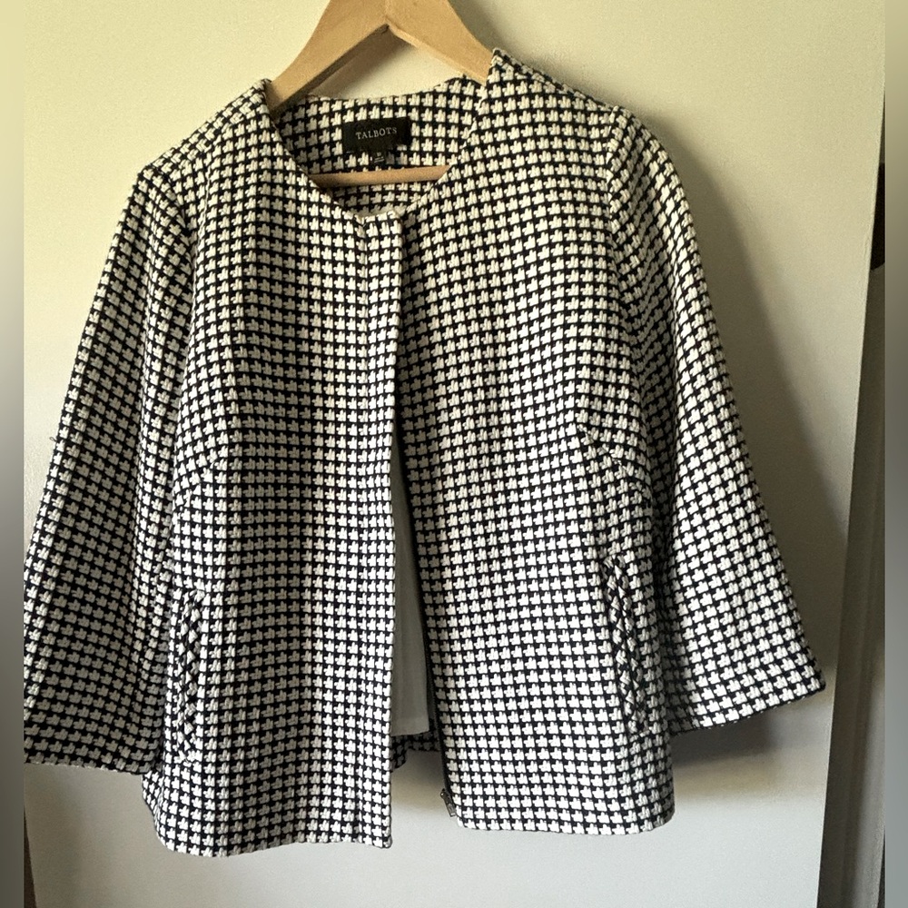 Talbots crop jacket